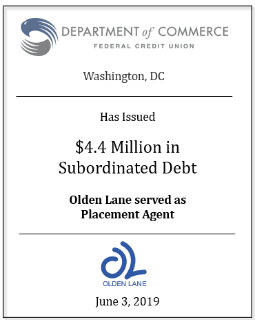 Department of Commerce Federal Credit Union Subordinated Debt