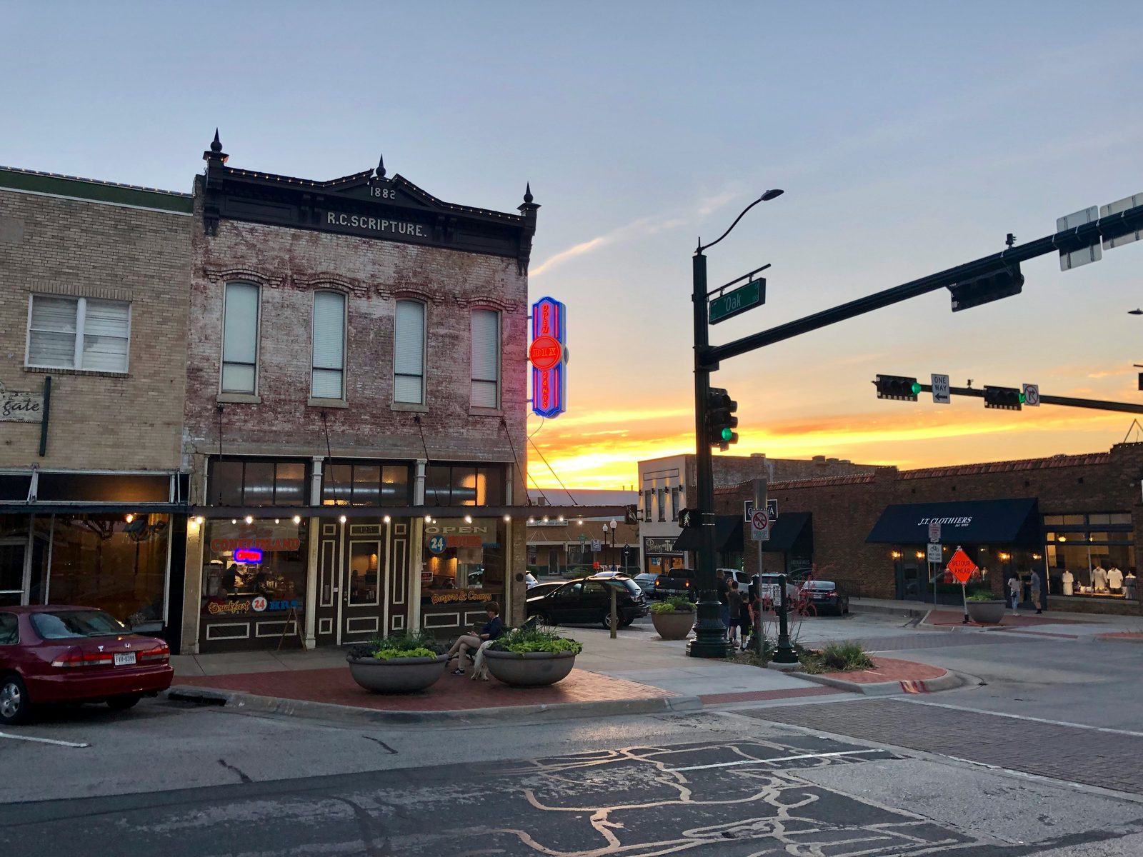 A small-town Main Street